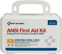 Load image into Gallery viewer, First Aid Only Bulk ANSI A 10-Person Emergency First Aid Kit for Home, Work, and Travel, 71 Pieces (90754)
