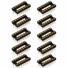Load image into Gallery viewer, Machine Tooled Low Profile IC Socket 16-Pins  - 10 Pack
