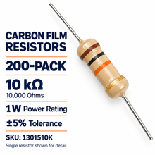 Load image into Gallery viewer, Carbon Film Resistors 5% 1W 10K Ohms - 200 Packs
