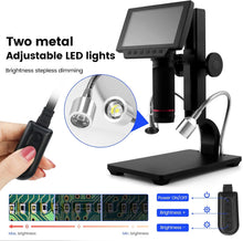 Load image into Gallery viewer, Andonstar 5 inch Screen 1080P Digital Microscope HDMI Microscope for Circuit Board Repair Soldering Tool (ADSM302)
