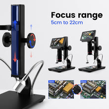 Load image into Gallery viewer, Andonstar 5 inch Screen 1080P Digital Microscope HDMI Microscope for Circuit Board Repair Soldering Tool (ADSM302)
