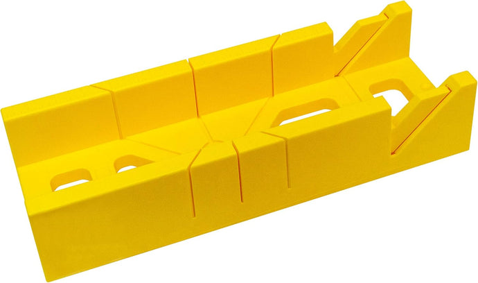 GreatNeck 16-Inch Plastic Miter Box - Quickly Measure & Cut 45, 90, & 135 Degree Angles (PMB16)