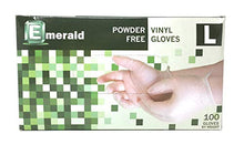 Load image into Gallery viewer, Emerald Shannon Powder-Free Vinyl Gloves – 4 Mil - Case of 1000 (Large)
