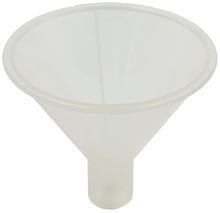 Load image into Gallery viewer, 150mm Diameter, 36mm Stem Polypropylene Powder Funnel
