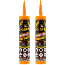 Load image into Gallery viewer, Gorilla 2 Pack 9 Ounce Cartridges Heavy Duty Ultimate Construction Adhesive, White
