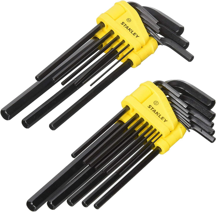 Stanley 22-Piece Hex Key Set, Long Arm, SAE & MM (85-753)