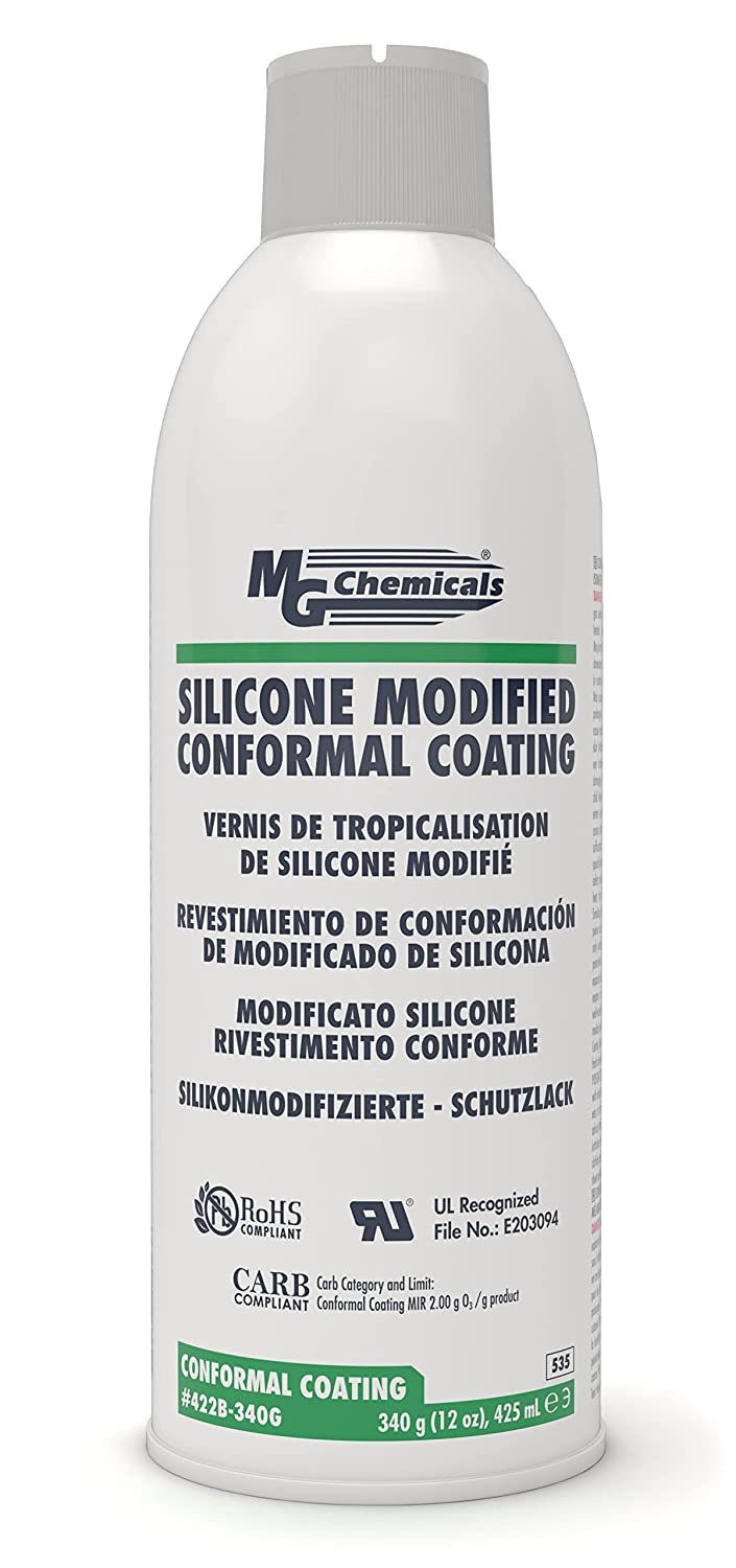 MG Chemicals Silicone Conformal Coating, Clear, 340 gram Aerosol (422B-340G)
