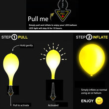 Load image into Gallery viewer, LED Light up Balloons 15 Mixed Color Party Pack - Blinks and cycles colors
