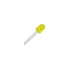 Load image into Gallery viewer, 10mm Jumbo Round Yellow Diffused LED, 2-Pin Through-Hole, 1.8–2.2V 20mA - 100 Pack
