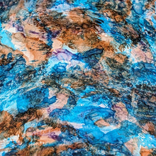 Load image into Gallery viewer, Set of 2 Elegant Stainless Steel (Silver Color) and Blue/Orange Glass Cutlery Holders for Silverware - 3.1-inch Diameter x 4-inch Tall
