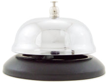 Load image into Gallery viewer, Classic Metal Service Bell - Call Bell - Black Base
