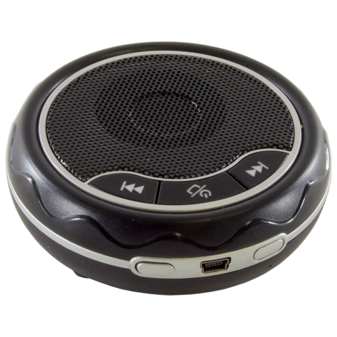 Portable Rechargeable Bluetooth Multipoint in-Car Speakerphone - Hands-Free - Echo and Noise Cancellation - Includes USB Car Charger and Visor Clip