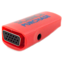 Load image into Gallery viewer, HDMI Female to VGA Female Adapter with 3.5mm Audio Output Jack F/F Adapter
