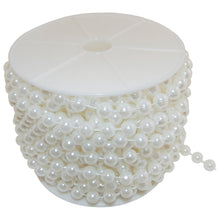 Load image into Gallery viewer, 22 Yards Large Stringed Faux Pearls Beads Garland by the Roll for Crafting and Decorating, 10mm Beads, White Color
