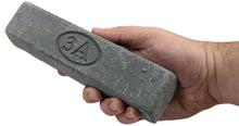 Load image into Gallery viewer, Gray Metal Buffing Compound, Cut and Polish for Stainless Steel and Iron 1.7 Pound Bar
