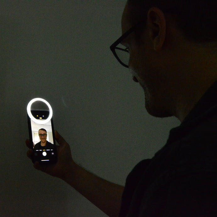 Rechargeable Selfie Ring Light LED with 3 Brightness Modes, USB Charging Cable Included