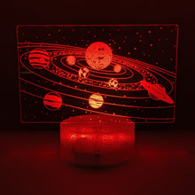 Load image into Gallery viewer, Solar System LED Night Light with Remote Control - 16 Different Colors, Adjustable Brightness, USB or Battery Power, 5 Modes
