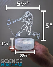 Load image into Gallery viewer, Baseball Swing LED Night Light with Remote Control - 16 Different Colors, Adjustable Brightness, USB or Battery Power, 5 Modes

