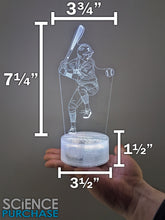 Load image into Gallery viewer, Baseball Windup LED Night Light with Remote Control - 16 Different Colors, Adjustable Brightness, USB or Battery Power, 5 Modes
