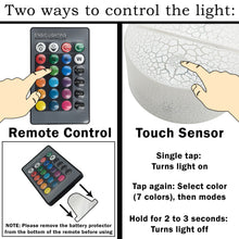 Load image into Gallery viewer, Basketball LED Night Light with Remote Control - 16 Different Colors, Adjustable Brightness, USB or Battery Power, 5 Modes
