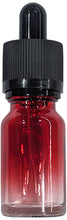 Load image into Gallery viewer, 10 Pack 10mL Red Glass Dropper Bottles with Black Tops, Beautiful Gradient Style
