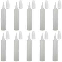Load image into Gallery viewer, 10 Pack 30mL Translucent Plastic Unicorn Dropper Top Bottles with White Screw-on Tops
