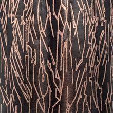 Load image into Gallery viewer, 33 Ounce Pure Copper Water Bottle with Engraved Tree Bark Design, Ayurvedic Benefits
