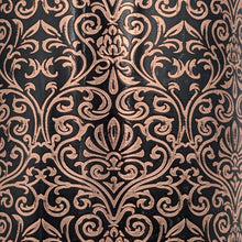 Load image into Gallery viewer, 2 Pack 33 Ounce Pure Copper Water Bottle with Engraved Damask Design, Ayurvedic Benefits
