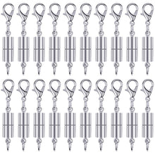 Load image into Gallery viewer, 20 Pack Magnetic Silver Color Lobster Clasps - Easily Put on and Remove Jewelry
