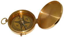 Load image into Gallery viewer, Large 4&quot; Brass Compass with Rosewood Storage Box, Fully Functional Nautical Pirate Cosplay Costume Decoration
