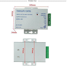 Load image into Gallery viewer, Door Access System Electric Power Supply Control with Adjustable Lock Time 0-15 Seconds DC 12V 3A / AC 110v
