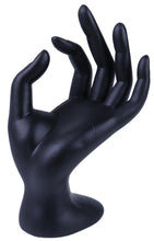 Load image into Gallery viewer, Bracelet and Ring Holder for Retail Display or Personal Jewelry, Black Polyresin Material (6½-inch Tall)
