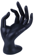 Load image into Gallery viewer, Bracelet and Ring Holder for Retail Display or Personal Jewelry, Black Polyresin Material (6½-inch Tall)
