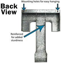 Load image into Gallery viewer, Huge 20&quot; Metal Letter T Wall Décor, Silver with Rusted Edges, Galvanized Wall Mountable Decoration for Country, Mid-Century, or Farmhouse Theme
