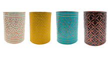 Load image into Gallery viewer, Multicolored Planter Set of 4, Colors - White, Black, Yellow, Blue
