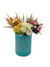 Load image into Gallery viewer, Multicolored Planter Set of 4, Colors - White, Black, Yellow, Blue
