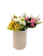 Load image into Gallery viewer, Multicolored Planter Set of 4, Colors - White, Black, Yellow, Blue
