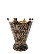 Load image into Gallery viewer, Flower Pot Shape Planter, Set of 3 Planters, Color - Copper &amp; Gold Tones, Set of 8, 10 &amp; 12" Planters
