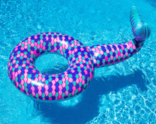 Load image into Gallery viewer, Giant Ride-on Inflatable Mermaid Fin Pool Float Beach Inner Tube (Supports Up to 200 Pounds)
