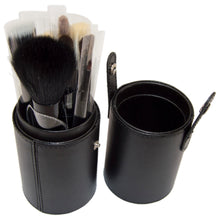 Load image into Gallery viewer, 12 Piece Makeup Brush Set with Artificial Leather Cup Holder Case
