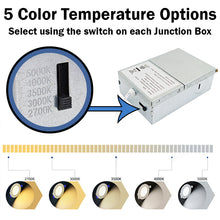Load image into Gallery viewer, 12 Pack 4.8&quot; LED Dimmable Recessed LED Lights Retrofit Kit w/ 5 Selectable Color Temperatures (2700K to 5000K), CRI90, 1050lm, 12W (100W Equivalent), Baffle Trim, Downlight, J-Box Included
