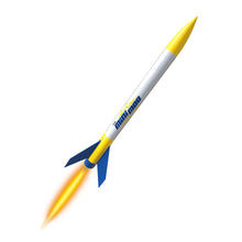 Load image into Gallery viewer, Estes Mini Mod 13mm STEM Model Rocket Starter Set, Comes with Launch Pad, Electron Beam Launch Controller, 4x A3-4T Engines, Plugs, Starters and Wadding
