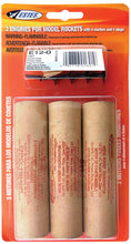 Load image into Gallery viewer, Estes E12-0 Booster Stage Model Rocket Engine Pack - Includes 3 Engines with Starters &amp; Plugs (1691)
