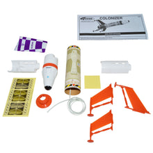 Load image into Gallery viewer, Estes 5322 Colonizer Model Rocket Starter Set - Includes Beginner Skill Level Rocket Kit, Launch Pad + Controller, Glue, 4 AA Batteries, and 3 Engines
