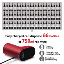 Load image into Gallery viewer, Cordless Electric Wine and Liquor Dispenser with Aerator Feature - Adjustable Dispensing Amount from 1mL to 999mL (1 Ounce to 33 Ounces), Rechargeable - Includes USB-C Charging Cable
