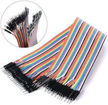 Load image into Gallery viewer, 3 Piece Set 40-Pin Dupont Jumper Cables - Male to Male, Female to Female, Male to Female
