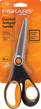 Load image into Gallery viewer, Fiskars Razor-edge Softgrip Scissors, 8 Inch, Black (175800-1002)
