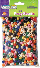 Load image into Gallery viewer, 1,000 Pack Pony Crafting Beads, 6mm x 9mm, Assorted Colors (3552)
