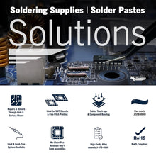 Load image into Gallery viewer, MG Chemicals 4860P 63/37 No Clean, Leaded Solder Paste, 35 g (1.2 oz) Pneumatic Dispenser - Complete with Plunger &amp; Dispensing Tip (4860P-35G)
