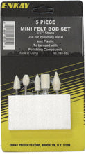Load image into Gallery viewer, Enkay 5 Piece Felt Bobs Set, 3/32-inch Shank (165-55C)

